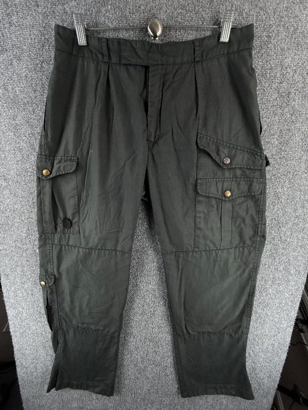 VTG Fjallraven Straight Leg Cargo Pants Green Gorp Nature Hiking ACTL 31x30